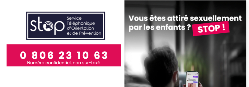 Service Téléphonique d’Orientation vers les soins et de Prévention à destination des personnes attirées sexuellement par les enfants
